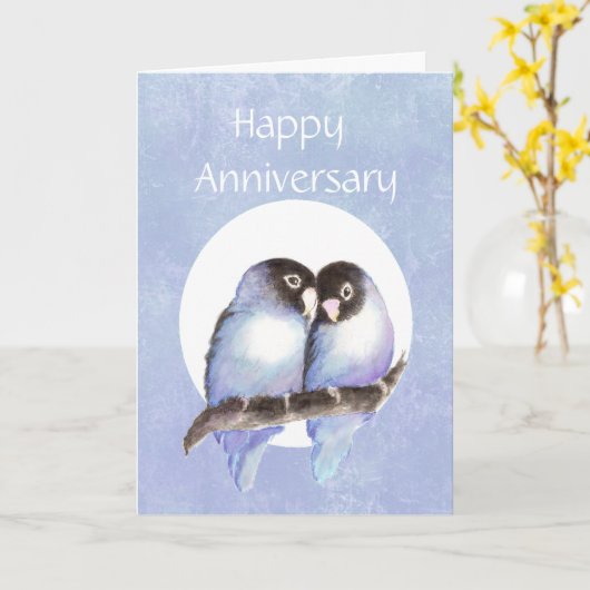 Fun Jubiläum Love Vogel Spaß Karte (Gelbe Blume)