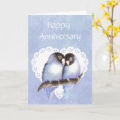 Fun Jubiläum Love Vogel Spaß Karte (Gelbe Blume)