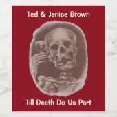 Fun Jubiläum Weinsiegel bis zum Tod tun wir Teil Weinetikett (Einzelnes Label)