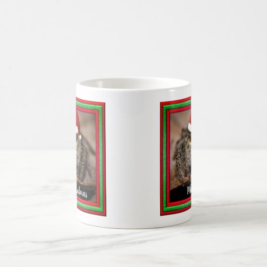Fun Jumping Spider in der Weihnachtsmannmütze Weih Kaffeetasse (Mittel)