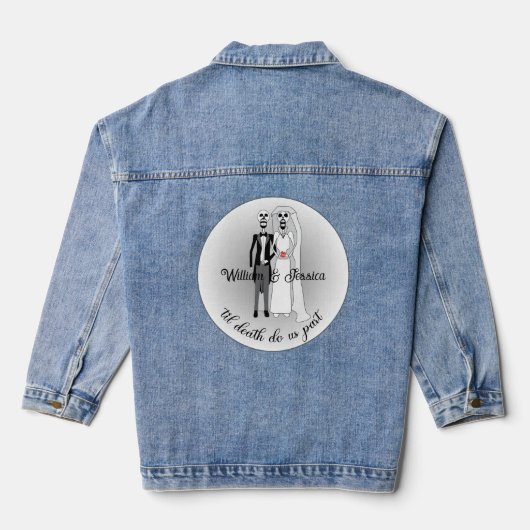 Fun Junggeselinnen-Abschied Denim Jacket Jeansjacke (Rückseite)