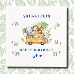 Fun Jungle Animals Kinder Safari Geburtstagsparty Serviette