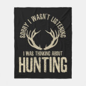 Fun Junting Quote Sprichwort Deer Venison Elk Hunt Fleecedecke (Vorderseite)