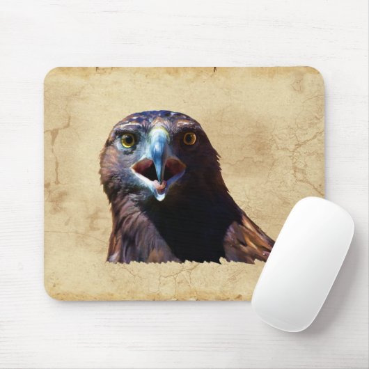Fun Juvenile Bald Eagle Bad Attitude Mousepad (Mit Mouse)