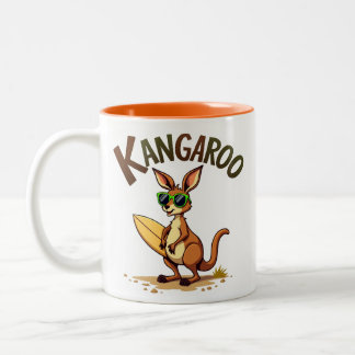 Fun Kangaroo Zweifarbige Tasse