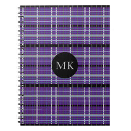 Fun Kariertes Mit Monogramm Notebook Notizblock