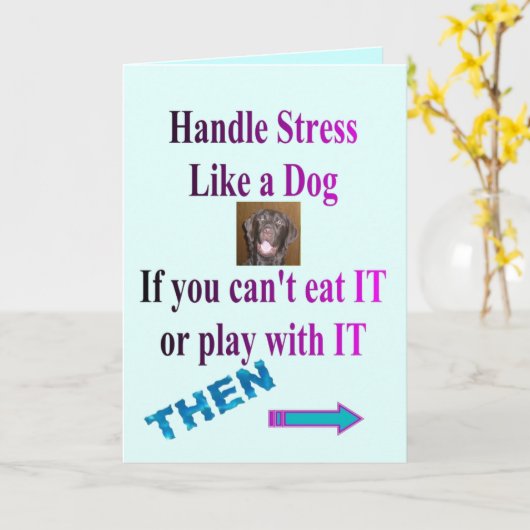 FUN-KARTENSTRESS-RELIEVENT KARTE (Gelbe Blume)