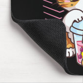 Fun Kawaii Niedliche Katze Boba Blubble Milk Tee A Mousepad (Ecke)