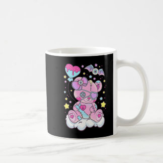Fun Kawaii Pastel Goth Niedlicher Creepy Bär Anime Kaffeetasse