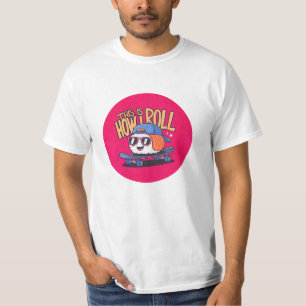 Fun Kawaii Sushi auf Skateboard T-Shirt