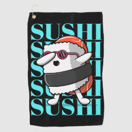 Fun Kawaii Sushi Dab Golfhandtuch