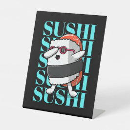 Fun Kawaii Sushi Dab Sockelschild