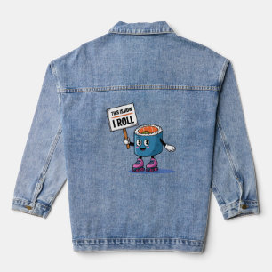Fun Kawaii Sushi Rolli Jeansjacke