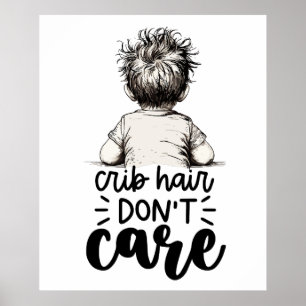 Fun Kid Crib Hair Keine Sorge Poster