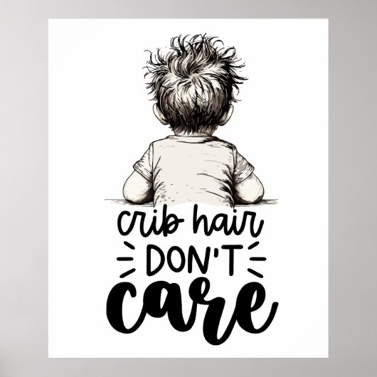 Fun Kid Crib Hair Keine Sorge Poster (Vorne)