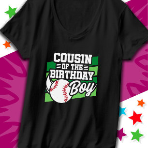 Fun Kids Baseball Party Cousin des Geburtstags T-Shirt