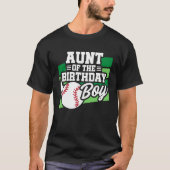Fun Kids Baseball Party Tante of the Birthday Boy T-Shirt (Vorderseite)
