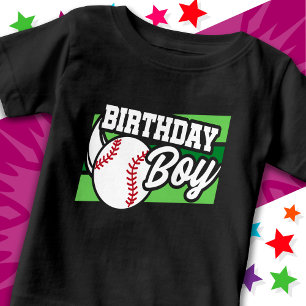 Fun Kids Baseball Party Zuhause Laufen Geburtstag Baby T-shirt