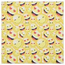 Fun Kids gelb lächelnd Emoji Gesichtspattern