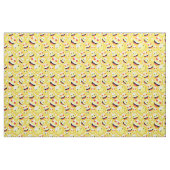 Fun Kids gelb lächelnd Emoji Gesichtspattern Stoff (Fat Quarter (45,7 x 55,9 cm))