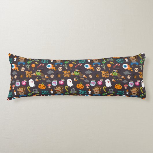 Fun Kids Halloween Candy Zombie Witch Ghost Brains Seitenschläferkissen (Vorderseite)