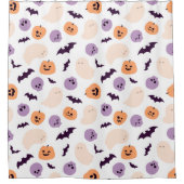 Fun Kids Halloween Muster Duschvorhang (Vorderseite)