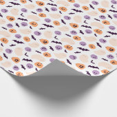 Fun Kids Halloween Muster Geschenkpapier (Ecke)