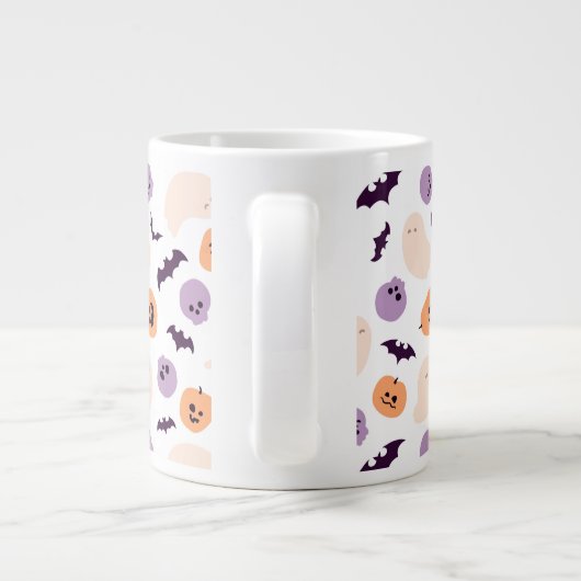 Fun Kids Halloween Muster Jumbo-Tasse (Rückseite)