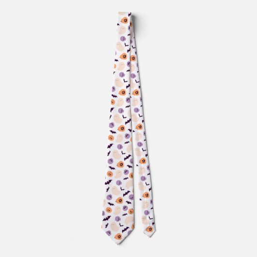Fun Kids Halloween Muster Krawatte (Vorderseite)