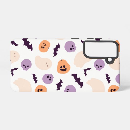 Fun Kids Halloween Muster Samsung Galaxy Hülle (Rückseite (Horizontal))