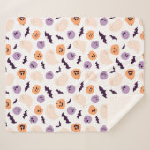 Fun Kids Halloween Muster Sherpadecke (Vorderseite (Horizontal))