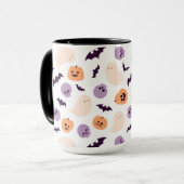 Fun Kids Halloween Muster Tasse (Vorderseite Links)