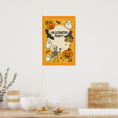 Fun Kids Halloween-Party Poster (Küche)