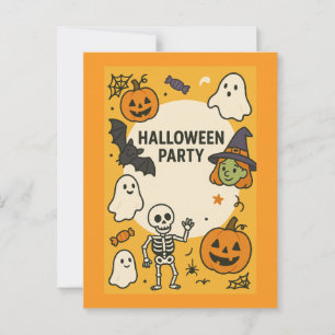 Fun Kids Halloween-Party Postkarte