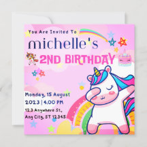 FUN KINDERGEBURTSTAG INVITATION