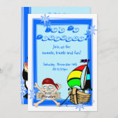 Fun-Kindergeburtstag-Party Einladung (Vorne/Hinten)