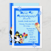 Fun-Kindergeburtstag-Party Einladung (Vorne/Hinten)