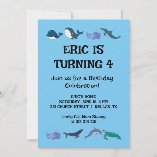 Fun-Kindergeburtstag-Party Einladung (Vorderseite)