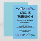 Fun-Kindergeburtstag-Party Einladung (Vorne/Hinten)