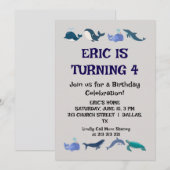 Fun-Kindergeburtstag-Party Einladung (Vorne/Hinten)