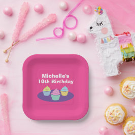 Fun Kind's cupcake Geburtstagsparty Brink Pappteller