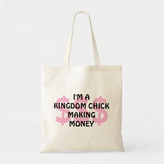 Fun KINGDOM CHICK MAKING GELD Tote Tasche (Vorne)