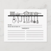 Fun Kitchen Gadgets Brautparty Rezept Karten (Vorderseite)