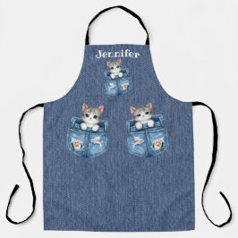 Fun Kitten Cat All-over Print Schürze