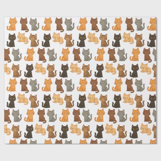 Fun Kitten Collection Geschenkpapier (Flach)