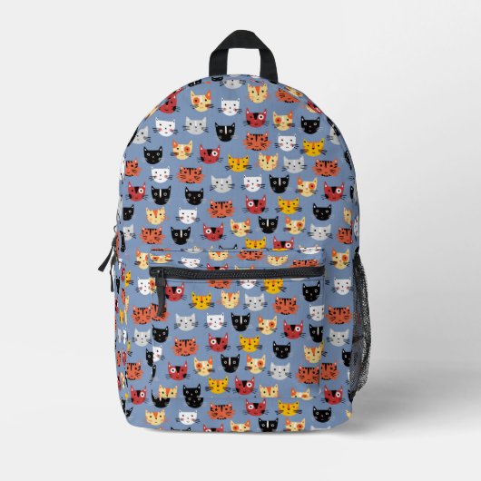 Fun Kitty Cat Bedruckter Rucksack (Vorderseite)