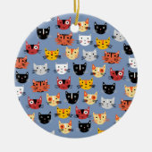 Fun Kitty Cat Keramik Ornament (Vorne)