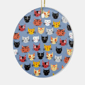 Fun Kitty Cat Keramik Ornament (Links)