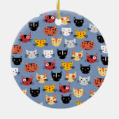 Fun Kitty Cat Keramik Ornament (Hinten)