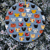Fun Kitty Cat Keramik Ornament